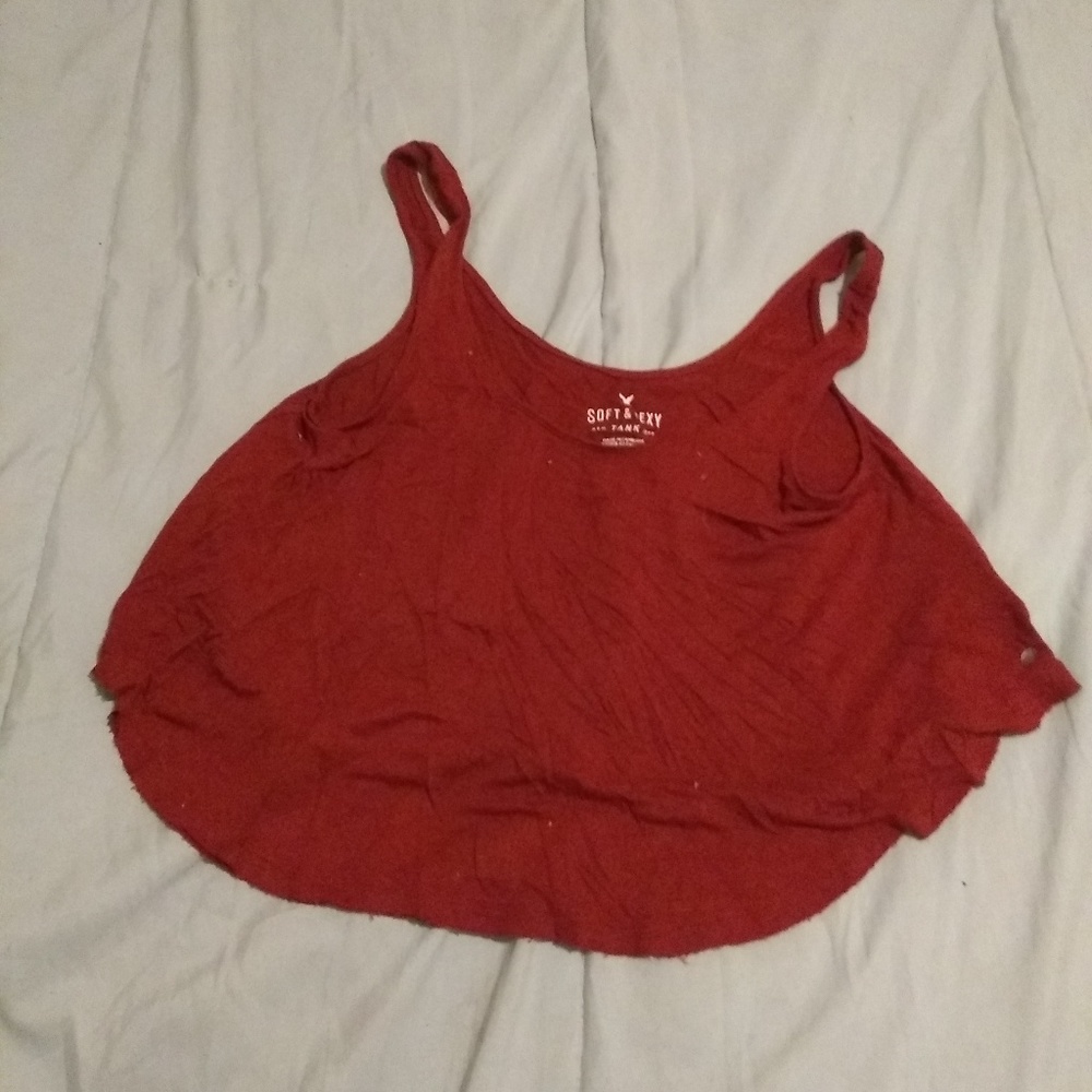 red oversized tank.